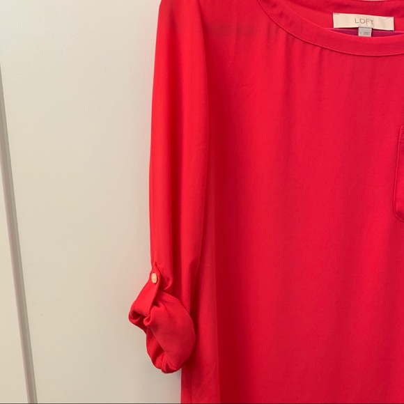 LOFT Fuchsia Blouse - Picture 4 of 5